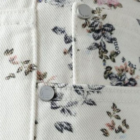 Rag & Bone micro floral wide leg high rise boyfriend Jeans size 25 new - Picture 7 of 7